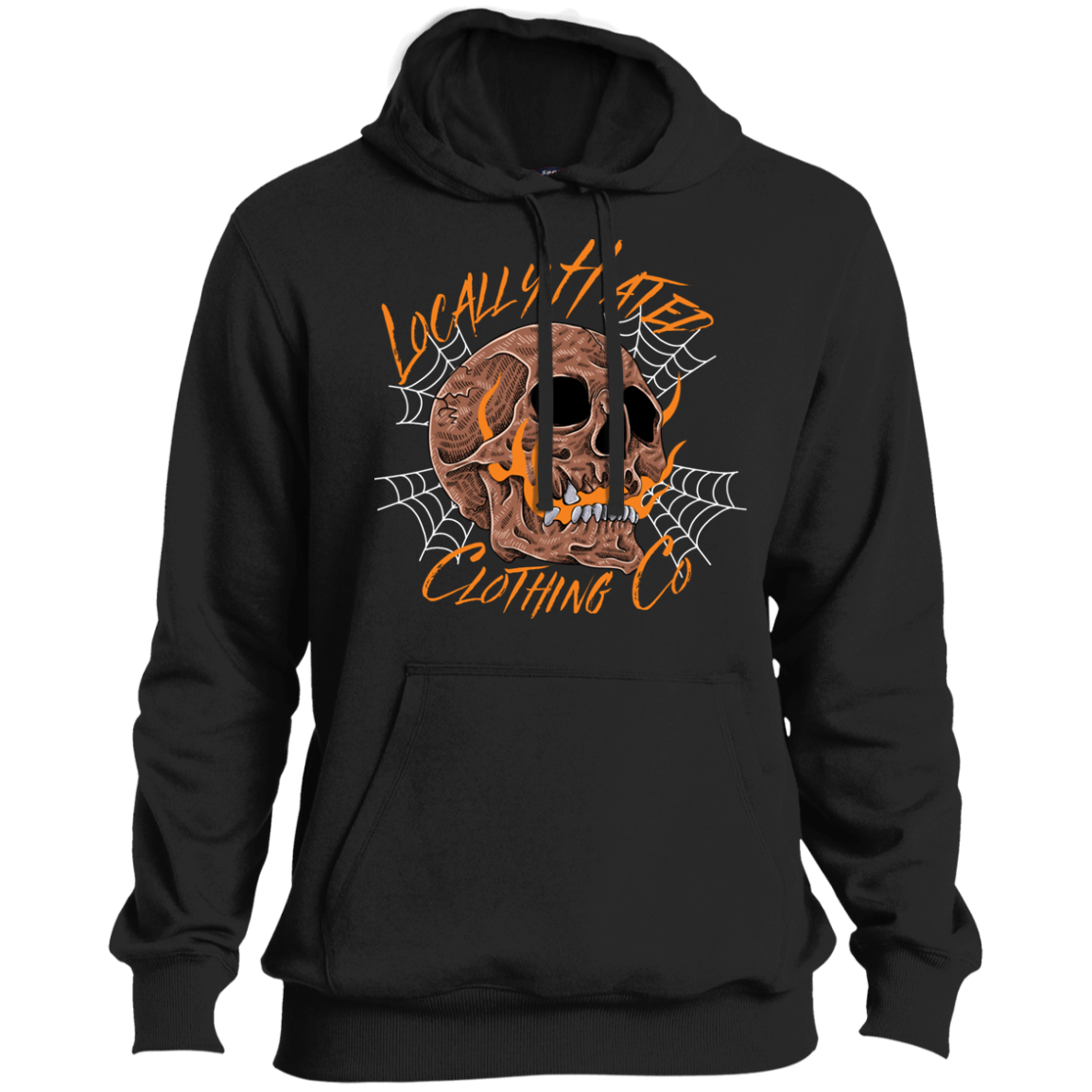 Locally Hated Fire Skull Hoodie