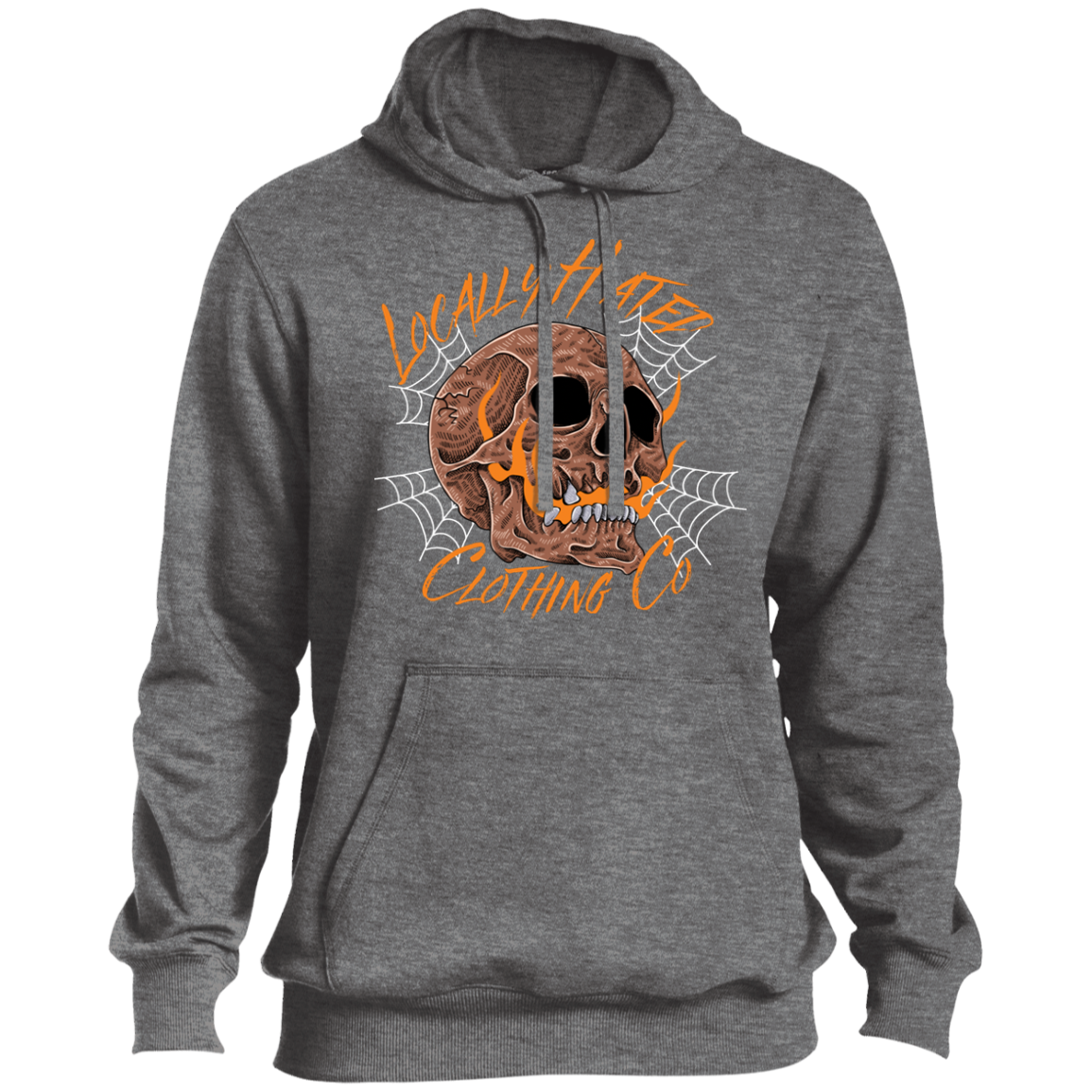 Locally Hated Fire Skull Hoodie