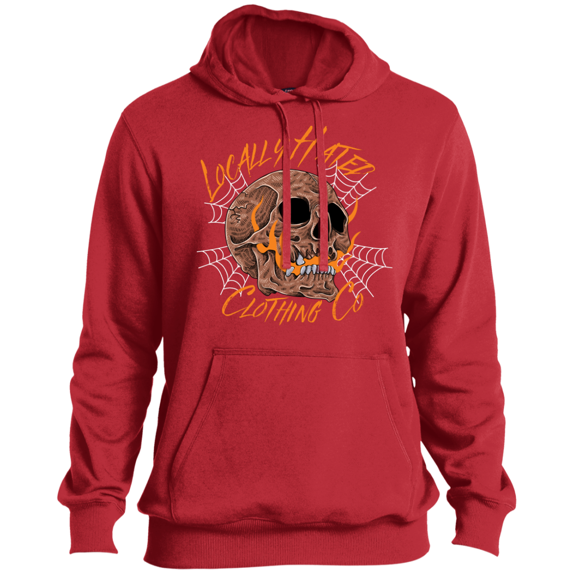 Locally Hated Fire Skull Hoodie