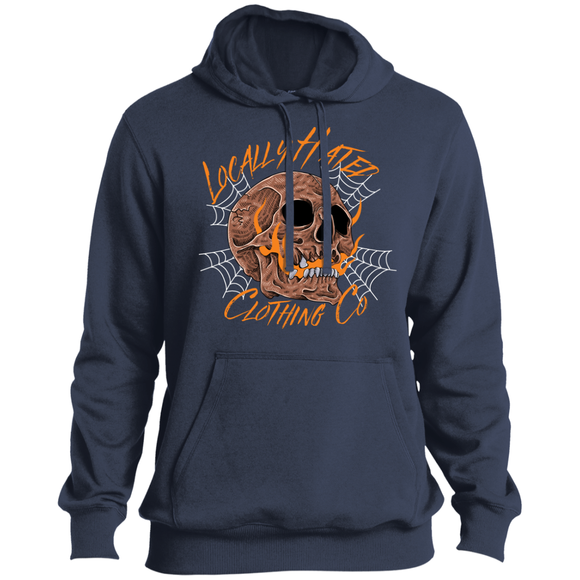 Locally Hated Fire Skull Hoodie