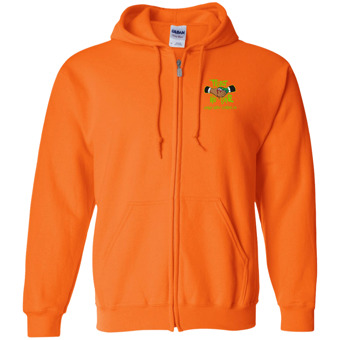 Trust No One Safty Orange Hoodie