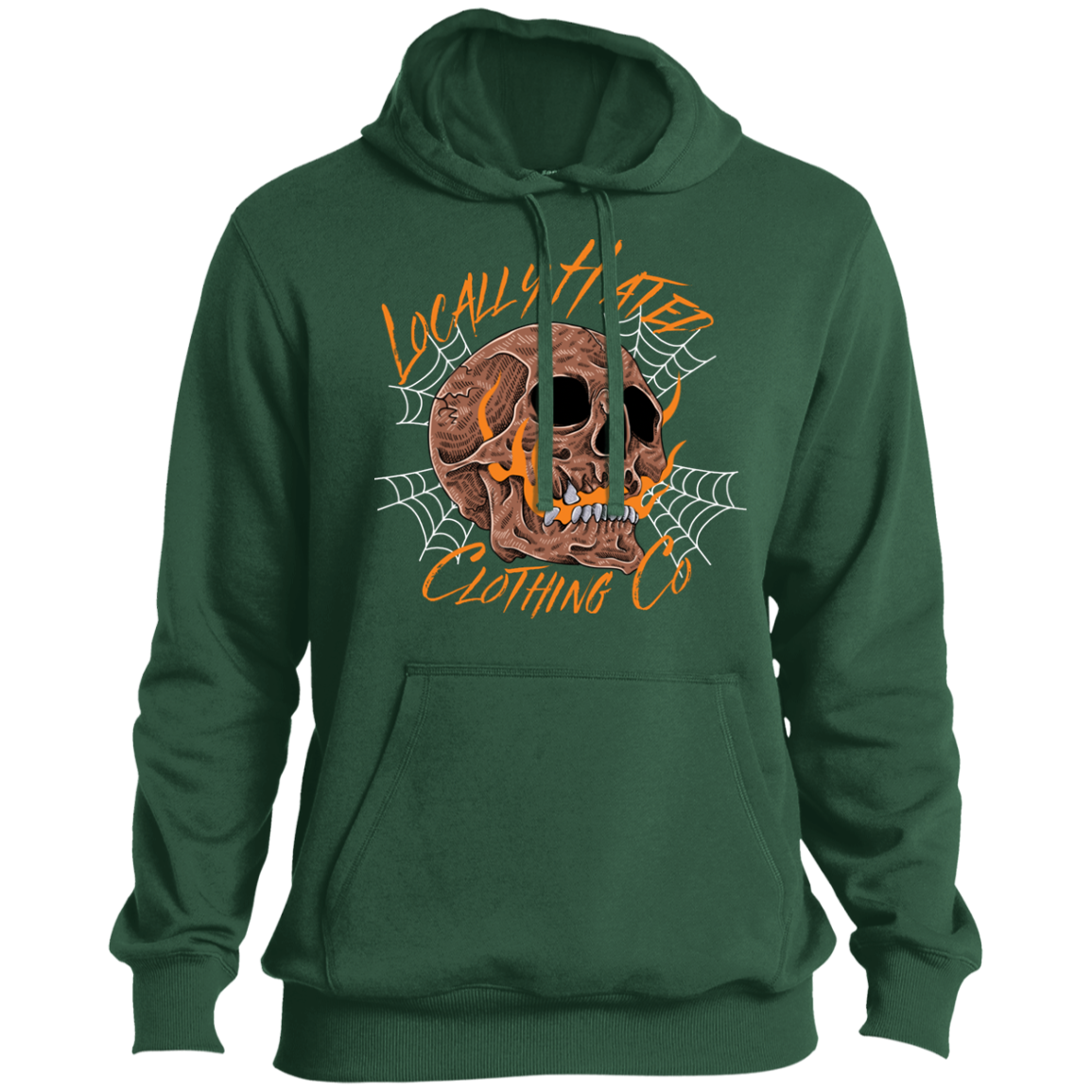 Locally Hated Fire Skull Hoodie